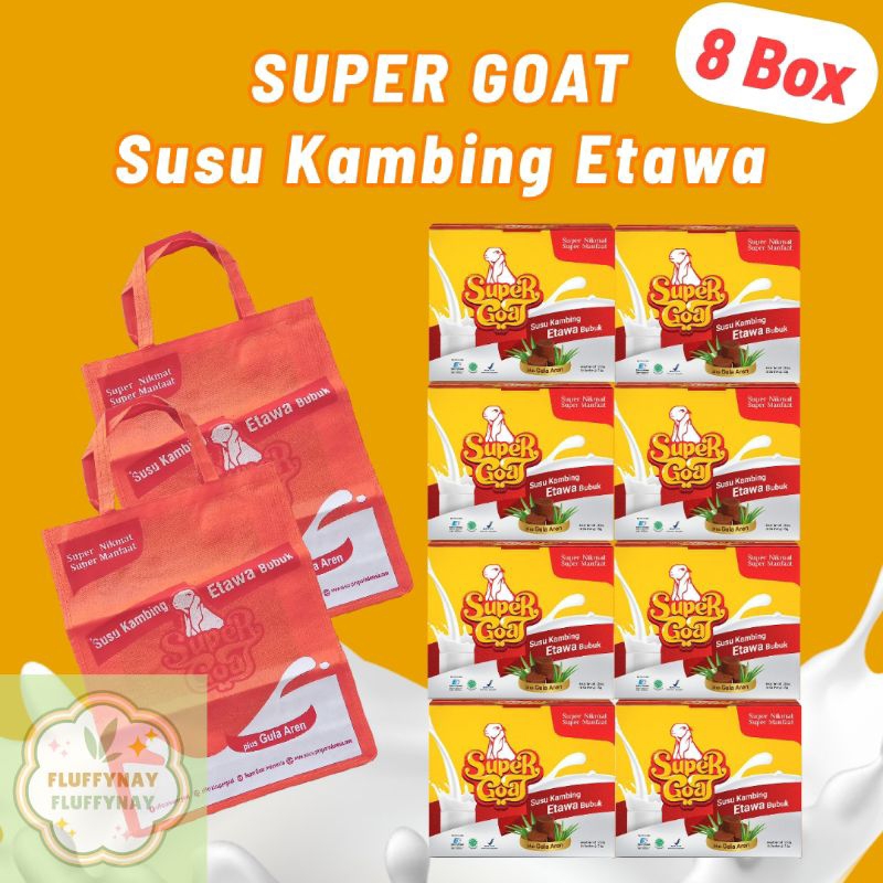 

Supergoat Susu Kambing Etawa Dengan Gula Aren 8 Box