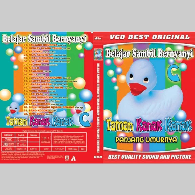 Kaset Video Lagu Belajar Sambil Bernyanyi Taman Kanak Kanak Panjang Umurnya