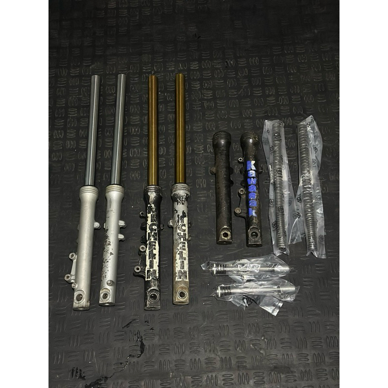 skok depan ninja r ss rr pengeriman kanan original copotan motor