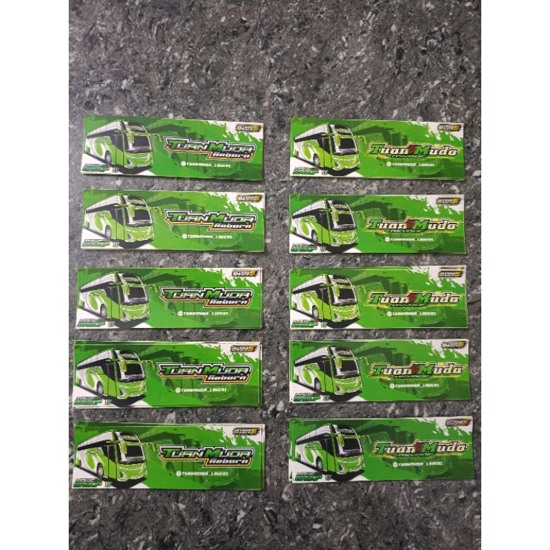 

stiker bus asyrof TUAN MUDA terbaru ORIGINAL isi 36PCS