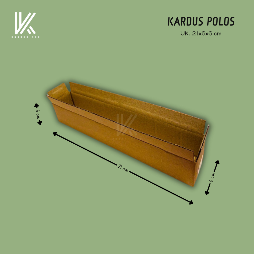 

KARDUS BOX POLOS BARU UK 21x6x6 CM