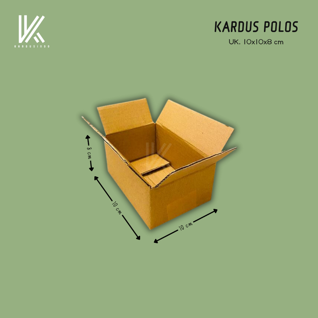 

KARDUS BOX POLOS BARU UK 10x10x8 CM
