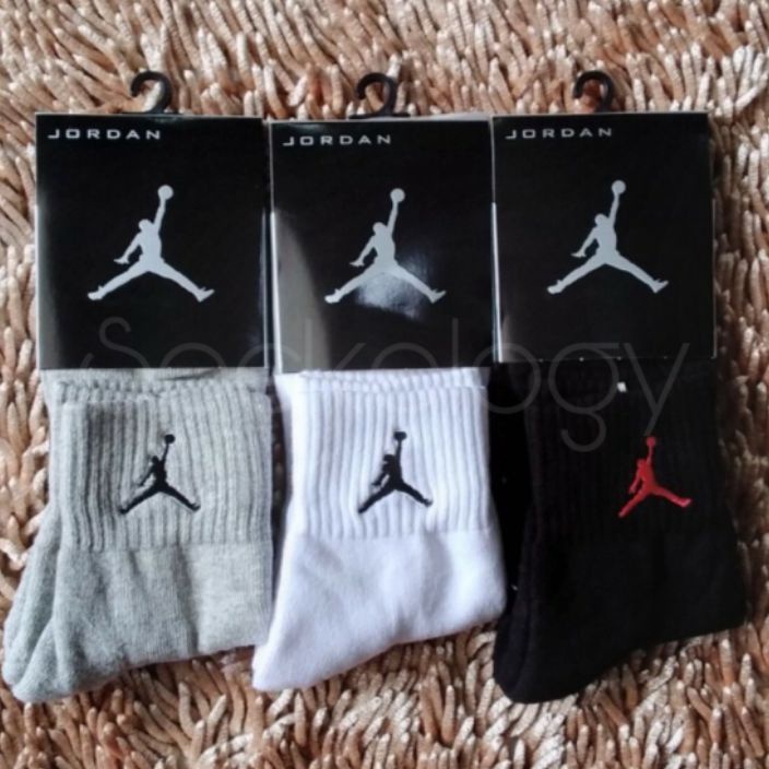 Stok terbaru min 3 275 Kaos kaki sport branded Jordan bordir 34 tebal quality premium