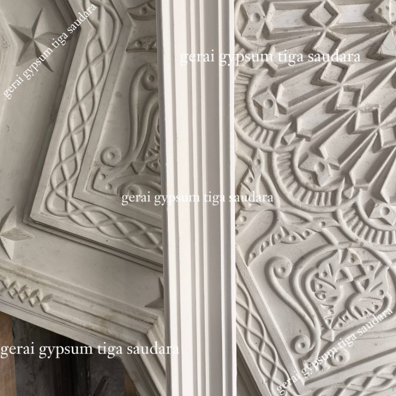 Lis Gypsum - Lis Gypsum Siku 8cm Polos Minimalis - Lis Gipsum Siku Minimalis 8 cm