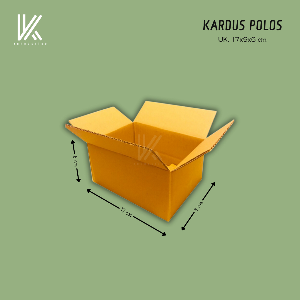 

KARDUS BOX POLOS BARU UK 17X9X6 CM