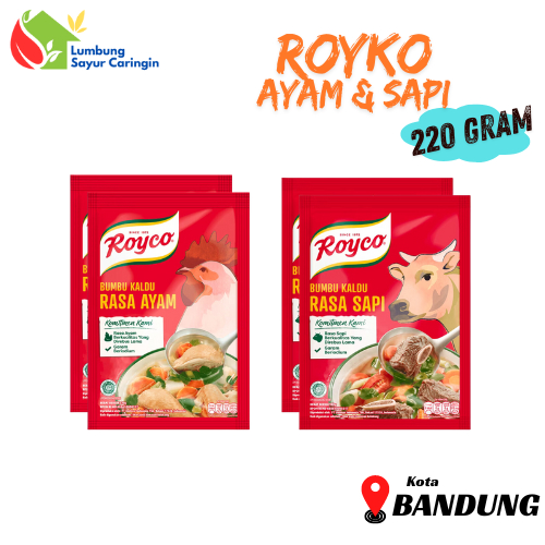 

Royko Bumbu Penyedap Rasa Ayam dan Sapi 220 Gram