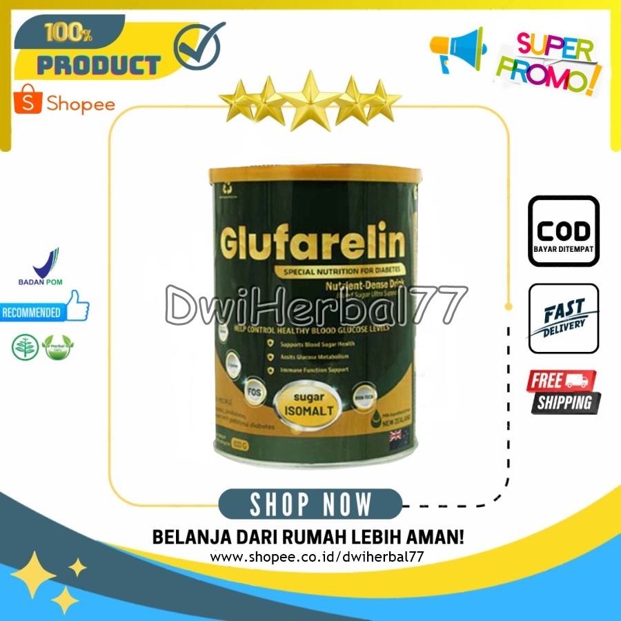 

Glufarelin Original Susu Atasi Diabetes Dan Kencing Manis Halal BPOM