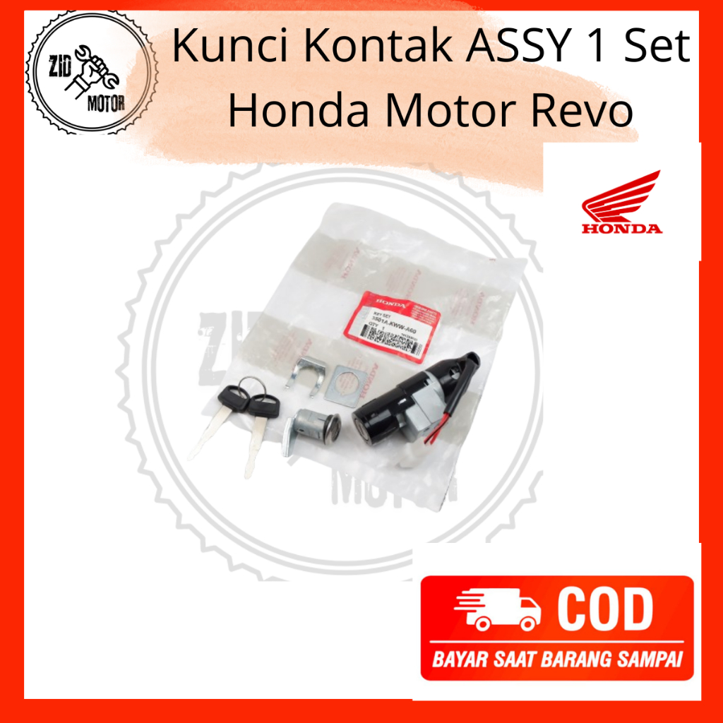 Kunci Kontak 1 Set Honda Motor Revo / Kunci Kontak Motor Revo