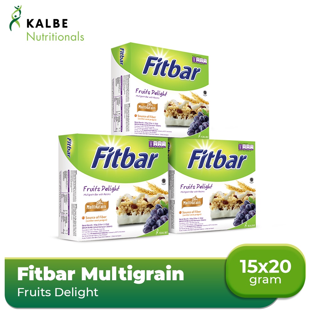 

Terlaris Fitbar Fruits Delight 5x2gr Multigrain 3pcs
