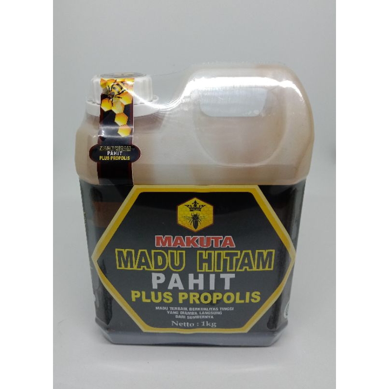 

madu hitam pahit plus propolis makuta