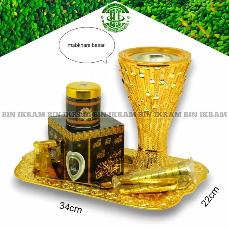 Paket Set Bukhur Komplit Nampan Mewah Buhur Arab 7 Paket Dupa Buhur Lengkap