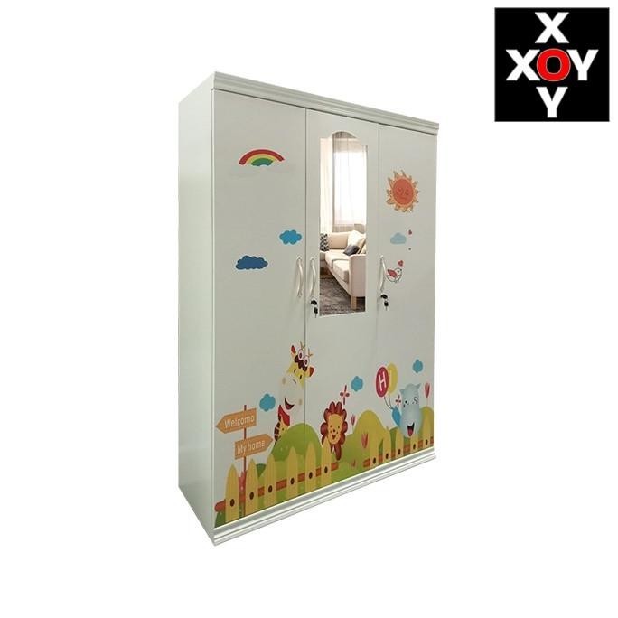 Lemari Baju Besi LBK-583SW - Lemari Baju Anak- Lemari Baju Pintu Swing - Lemari Baju Anak - Lemari B
