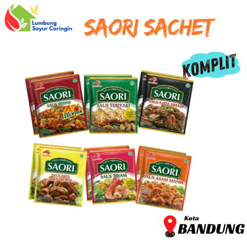 

Saori SACHET 22ml Saos Teriyaki Saos Tiram Mentega Asam Manis Lada Hitam