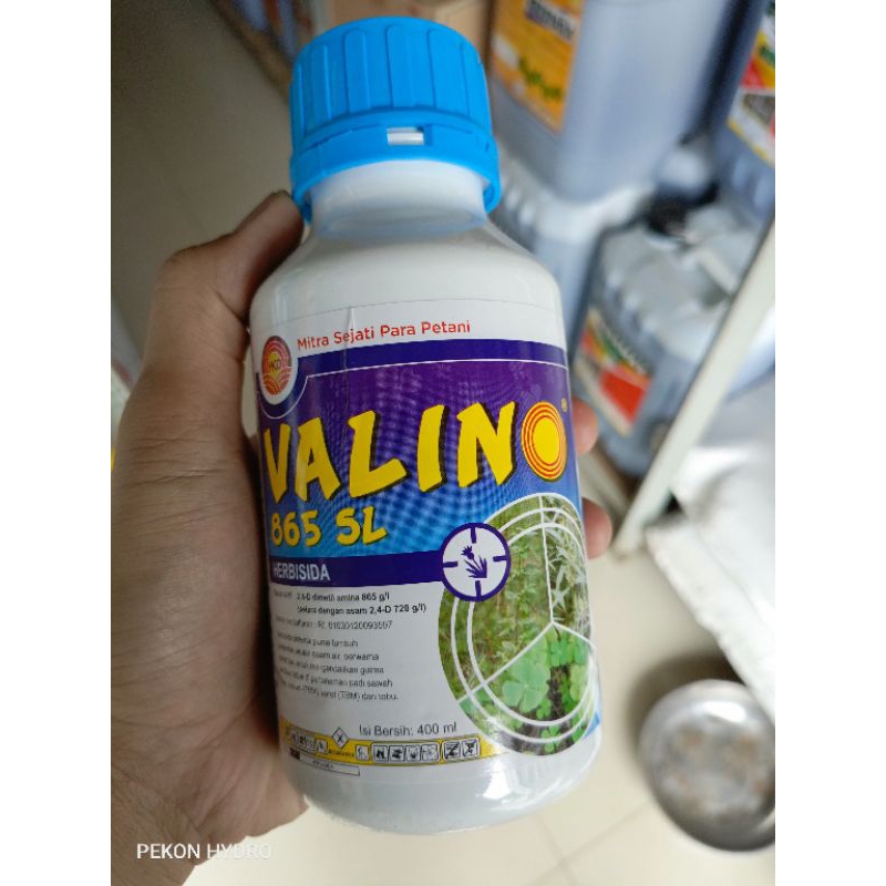 VALINO 865 SL 400 ML - PEMBASMI RUMPUT GULMA SISTEMIK SELEKTIF DAUN LEBAR DMA GLIFOSAT valino