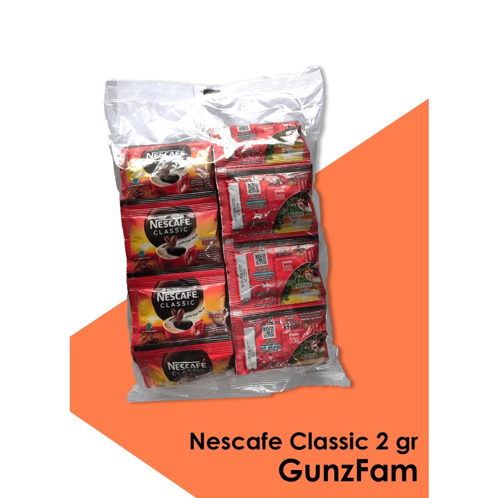 

Terlaris NESCAFE Classic Sachet 2gr 1 Pack isi 6 Sachet Kopi Instan sachet 2gr