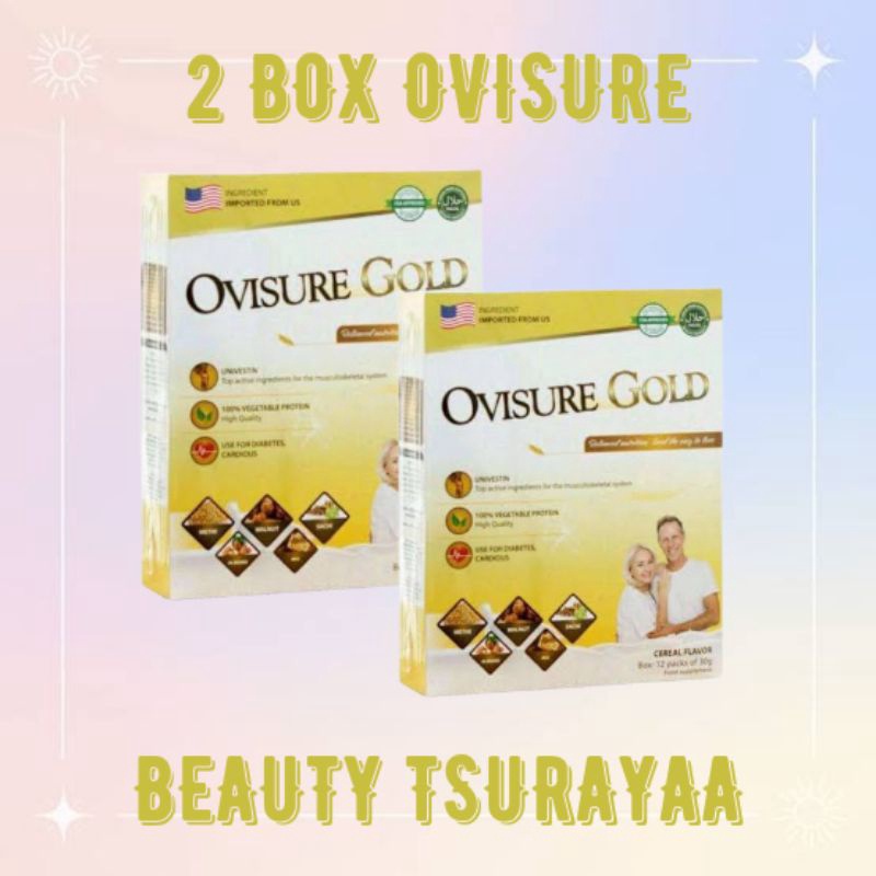 

Terlaris 2 BOX Ovisure Gold Milk Susu Tulang Sendi Vitamin Nyeri Sendi Atasi Osteoporosis Pengapuran Tulang