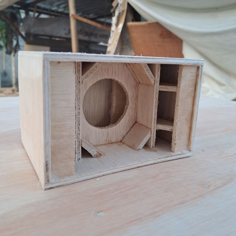 box speaker parathel 2in 4in sound system miniatur bahan tebal rapi bahan semi meranti