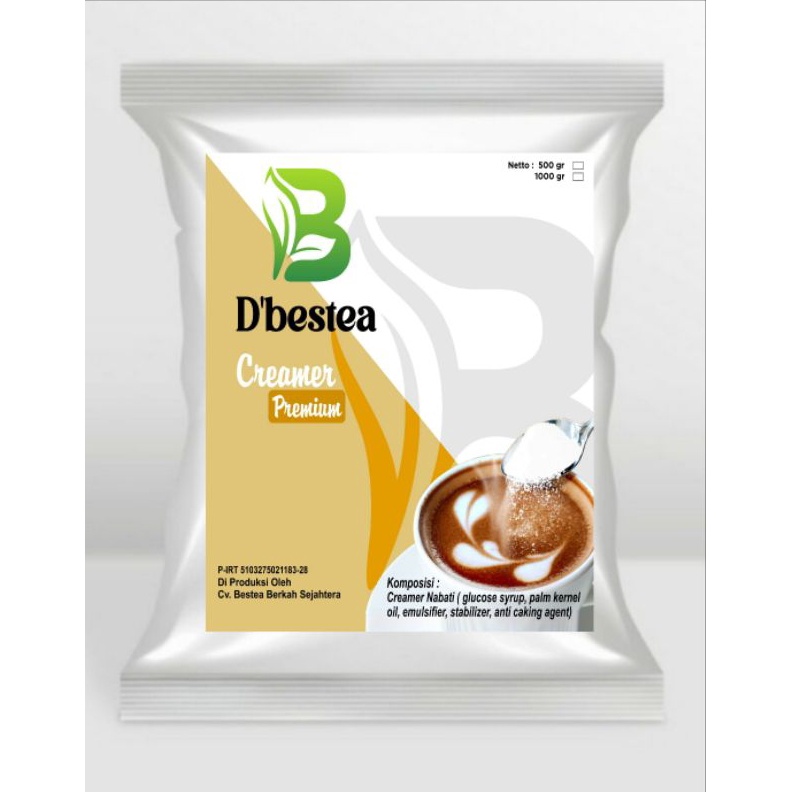 

Terlaris Bubuk Non diary Creamer Premium 1kg