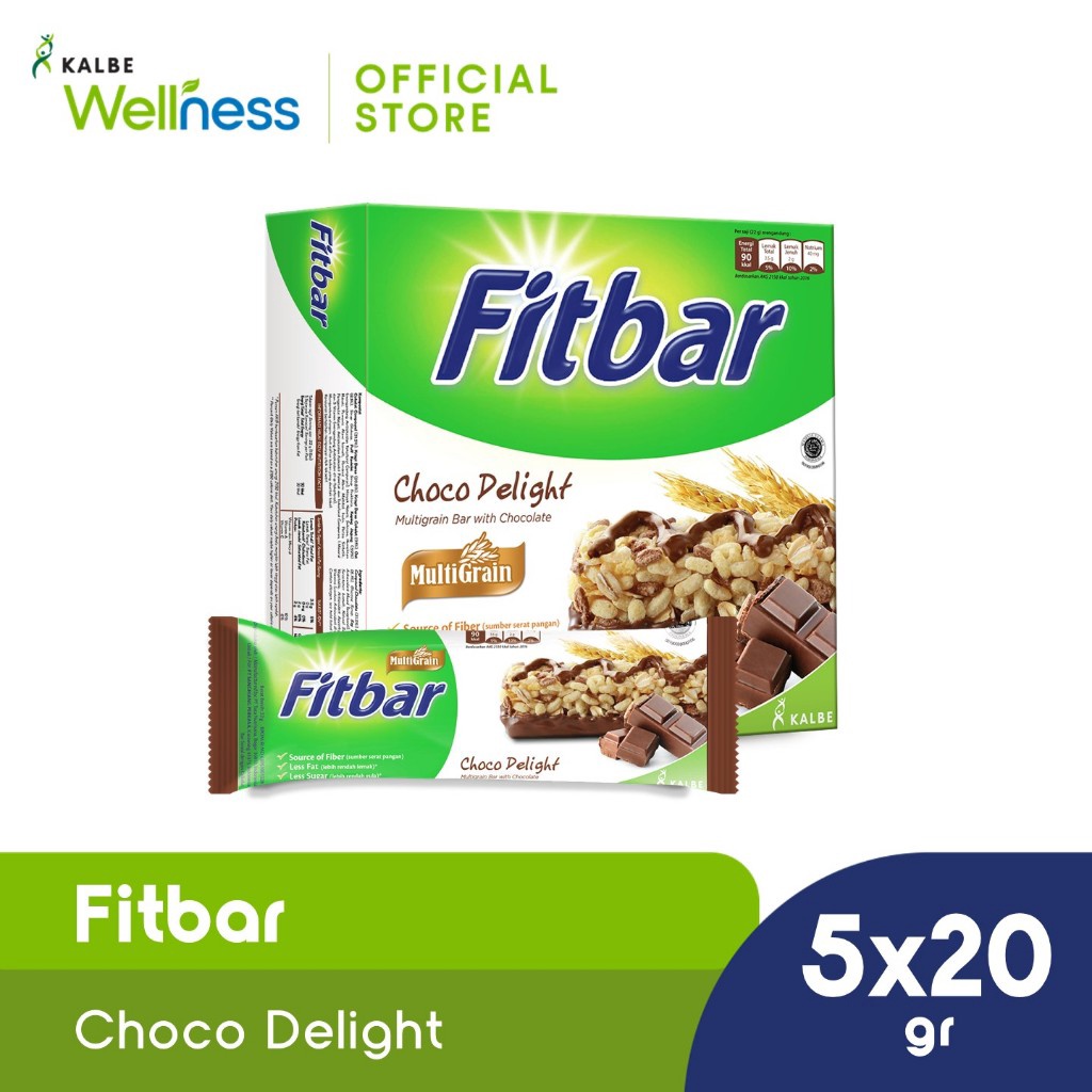 

Termurah Fitbar Multigrain Chocolate Delight 5x2gr