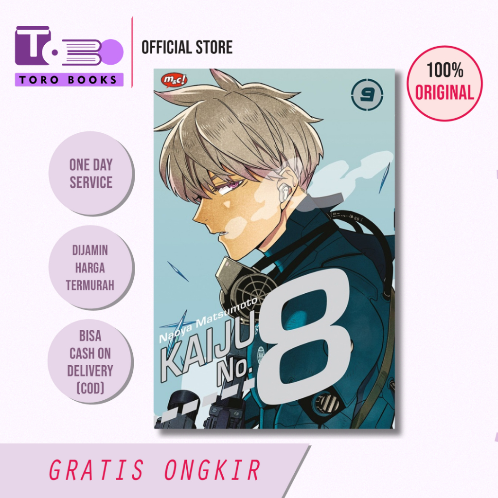 KOMIK SERI : Kaiju No. 8 VOLUME 9 + POSTER