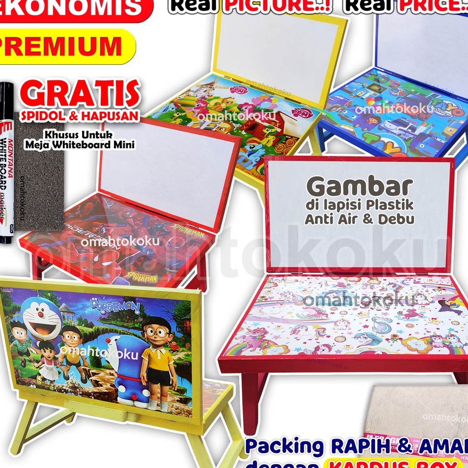

Stock Banyak meja belajar plus papan tulis lipat karakter anak minimalis spidol dan penghapus 3x4x24 Lengkap 1 Set banyak pilihan model dan motif dengan whiteboard atau tanpa white board