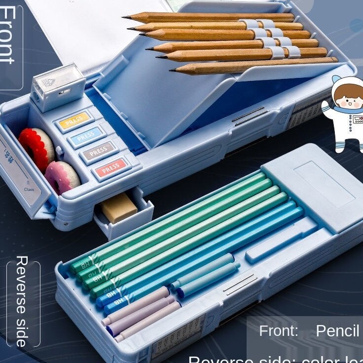 

Kirim Sekarang COD Kotak Pensil Multifungsi Lengkap Peruncing ting Kotak Alat Tulis Tempat Pensil Dua Lapis Bahan Plastik Multifungsi Untuk Anak LakiLaki Perempuan Tempat pensil anakanak kotak pensil