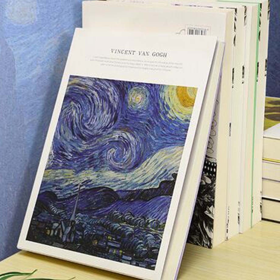 

A4A5 256pages Van Gogh Vintage Blank Sketchbook Thick White Paper