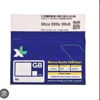 KARTU PAKETAN XL 17,5GB ( S ) | PAKET DATA XL S