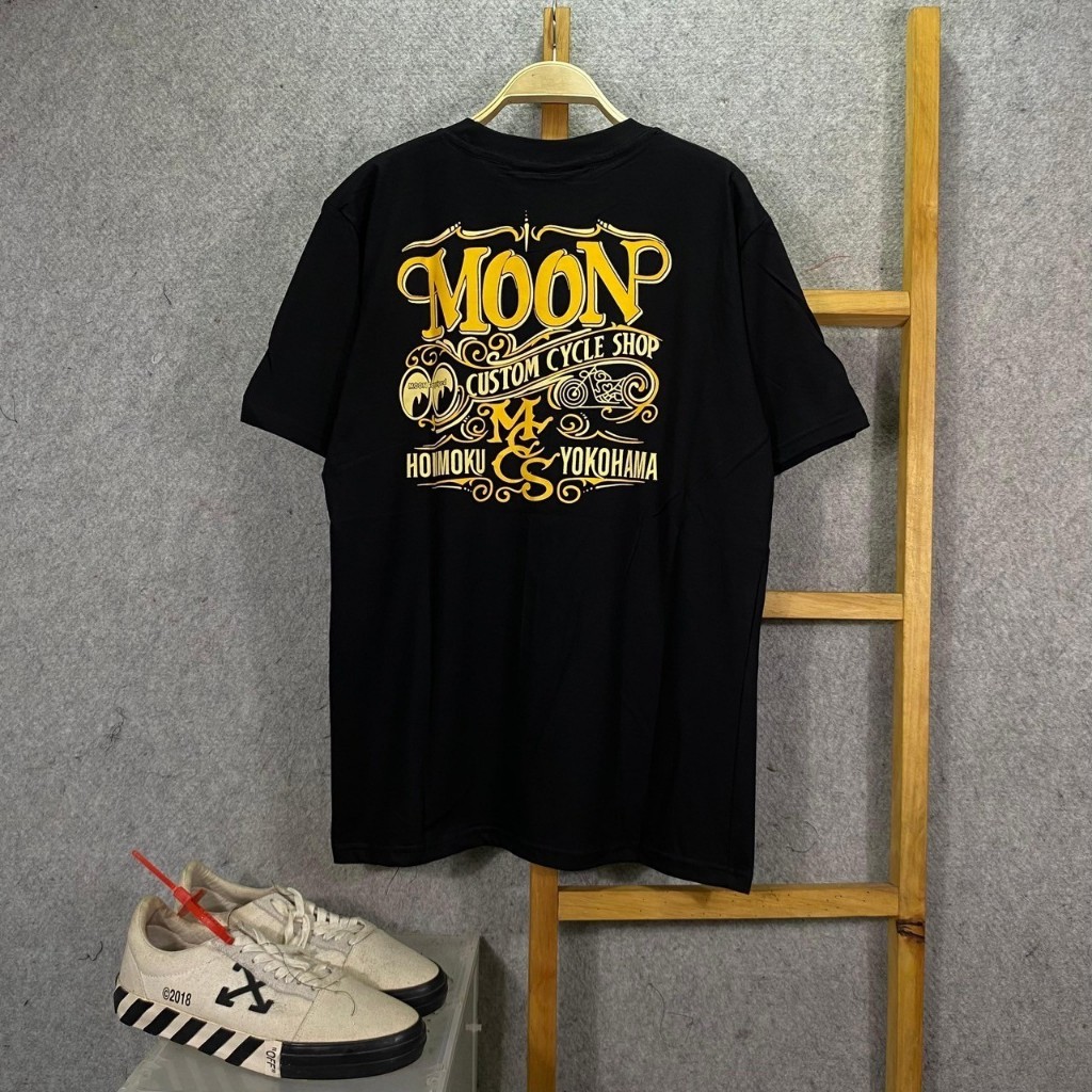 KAOS TSHIRT MOONEYES YOKOHAMA HONMUKU BLACK