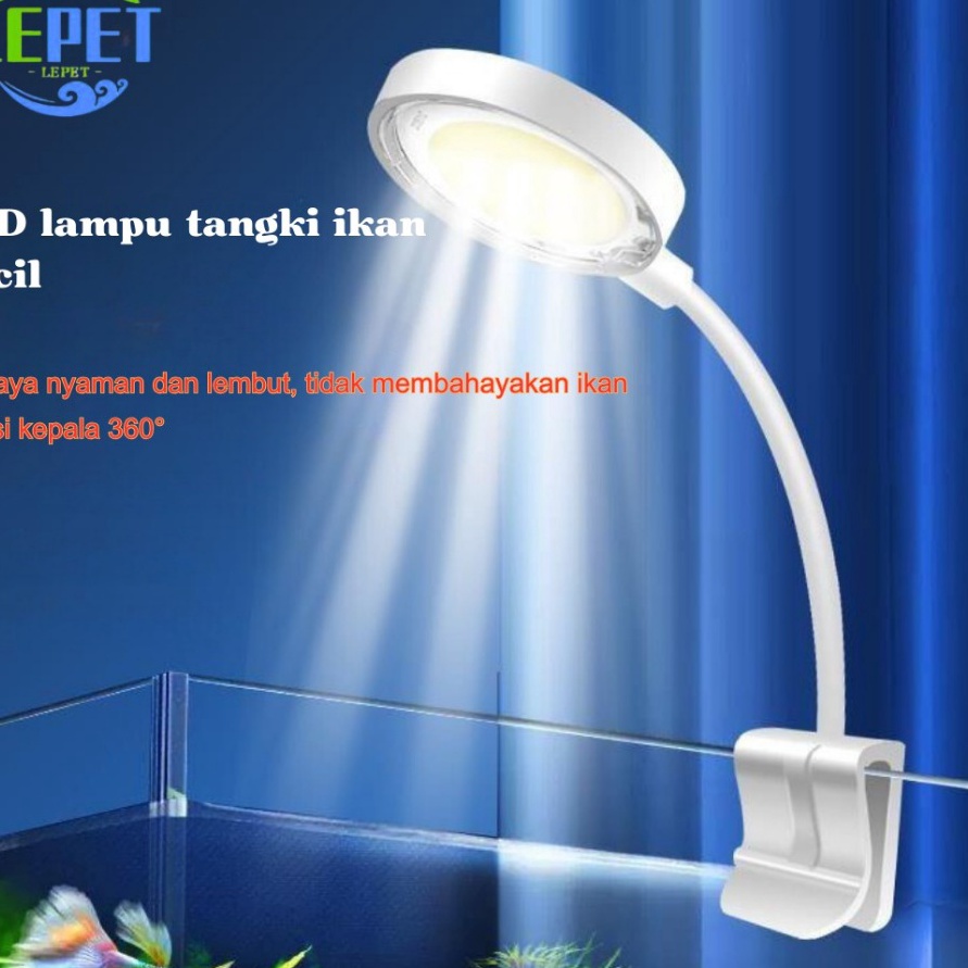 Super LEPET lampu aquarium mini D1  LED aquarium  lampu aquarium jepit