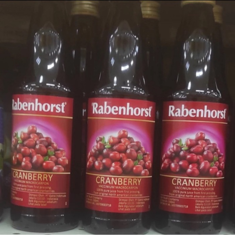 

Ay00! Rabenhorst Cranberry Pure Juice 330 mL Tanpa Gula
