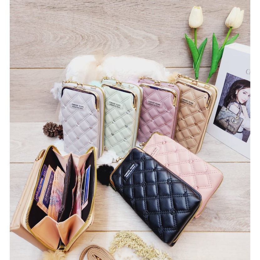 Terlaris Tas Hp Forever YoungDompet Hp Behel Resleting 1Tas Hp Wanita Korean Style 5M116