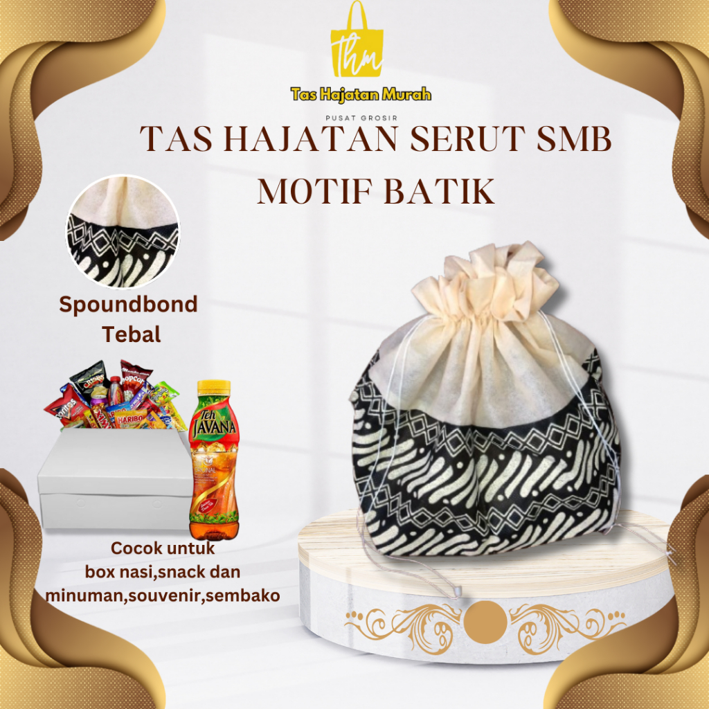 

Tas Hajatan Lusinan Murah SMB (Serut Motif Bawah) Batik 1 Lusin (Isi 12 Pcs)