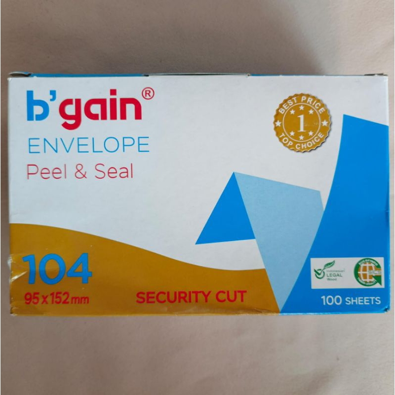 

B'GAIN 104. 1 Pack Amplop tanggung B'Gain + Lem