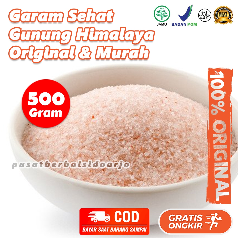 

500 gr Garam Himalaya Organik Murni Halus Pure Himalayan Salt 500 Gram Organic Himsalt 500gr Pink Salt Garam Merah