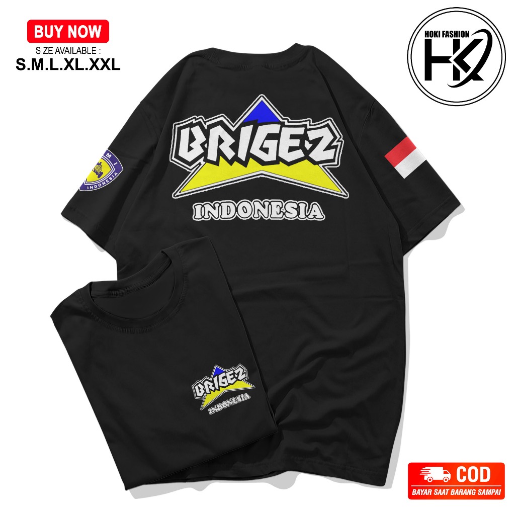 Kaos Brigez Indonesia Terbaru - Baju komunitas Motor Indonesia - Kaos Ormas - Kaos Keren - Kaos Terb