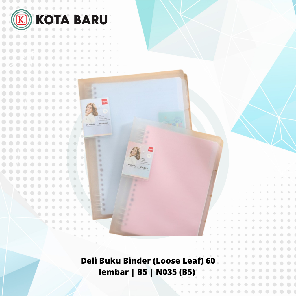 

Deli Buku Binder (Loose Leaf) 60 lembar | B5 | N035 (B5)