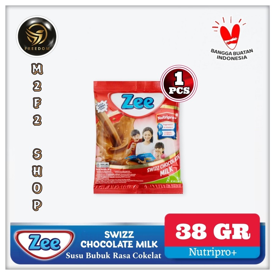 

Susu Zee Swizz Chocolate Milk | Cokelat Swiss Sachet - 38 gr (Kemasan Satuan)