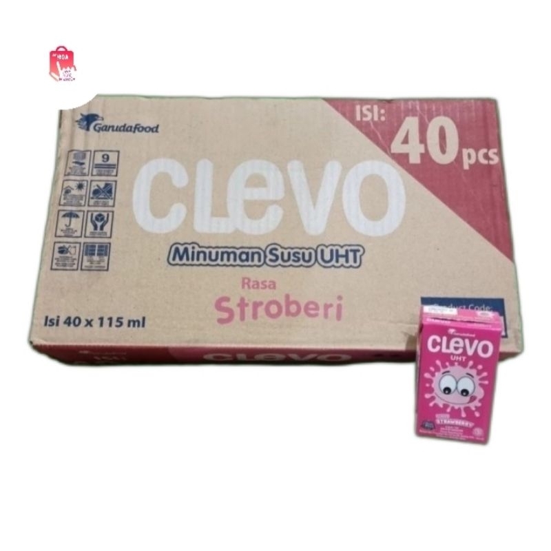 

Clevo Minuman Susu UHT 115ml - Stroberi (1 dus/40 pcs)