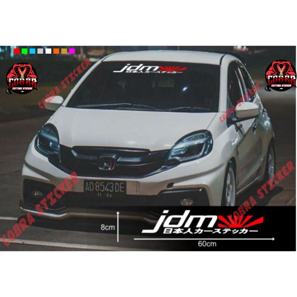 stiker kaca depan all mobil JDM termurah