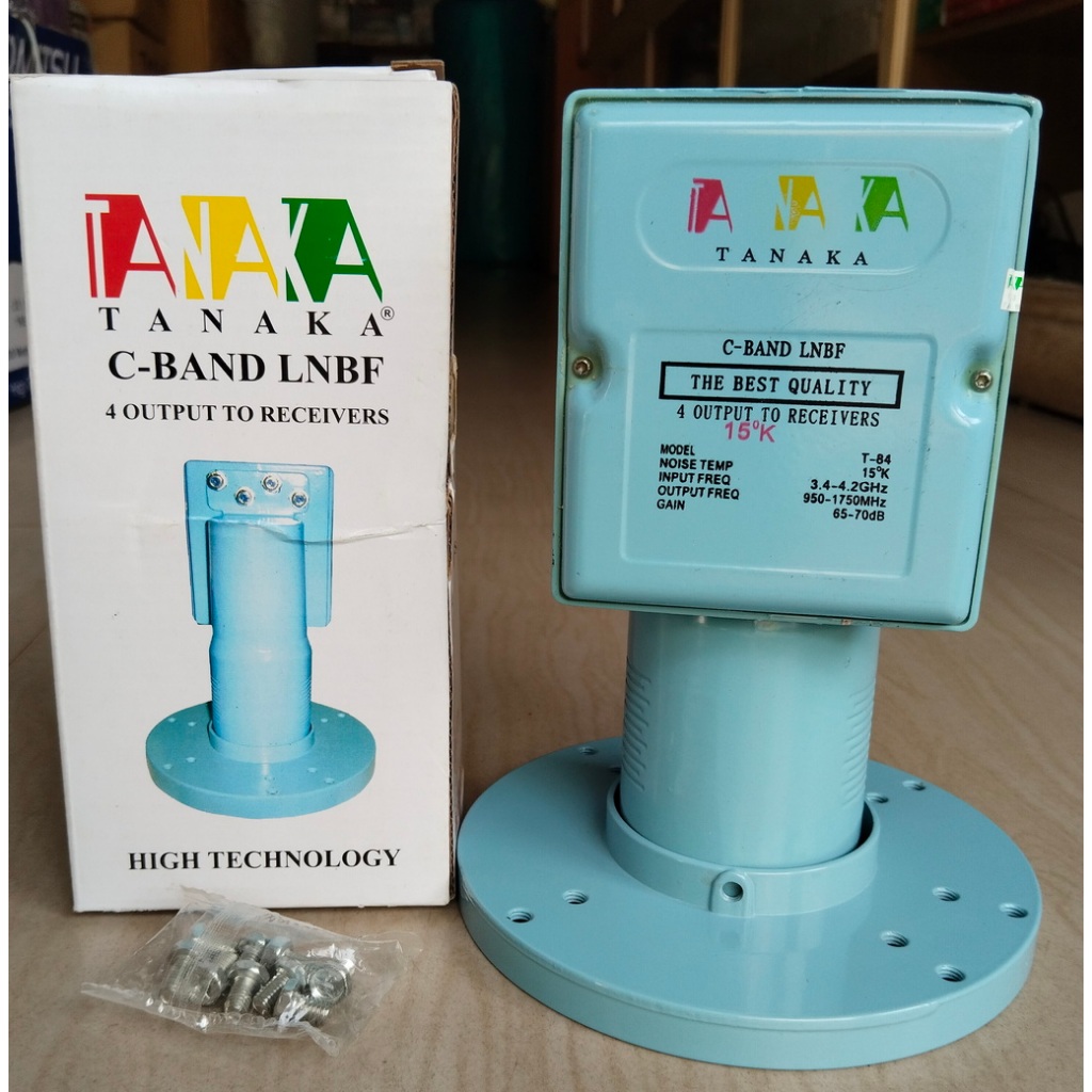 LNB C-Band 4 Output Bisa untuk 4 Receiver TANAKA T-84