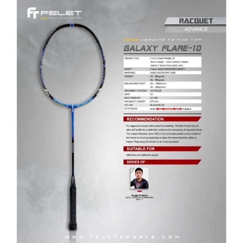 raket badminton Felet GALAXY FLARE 10