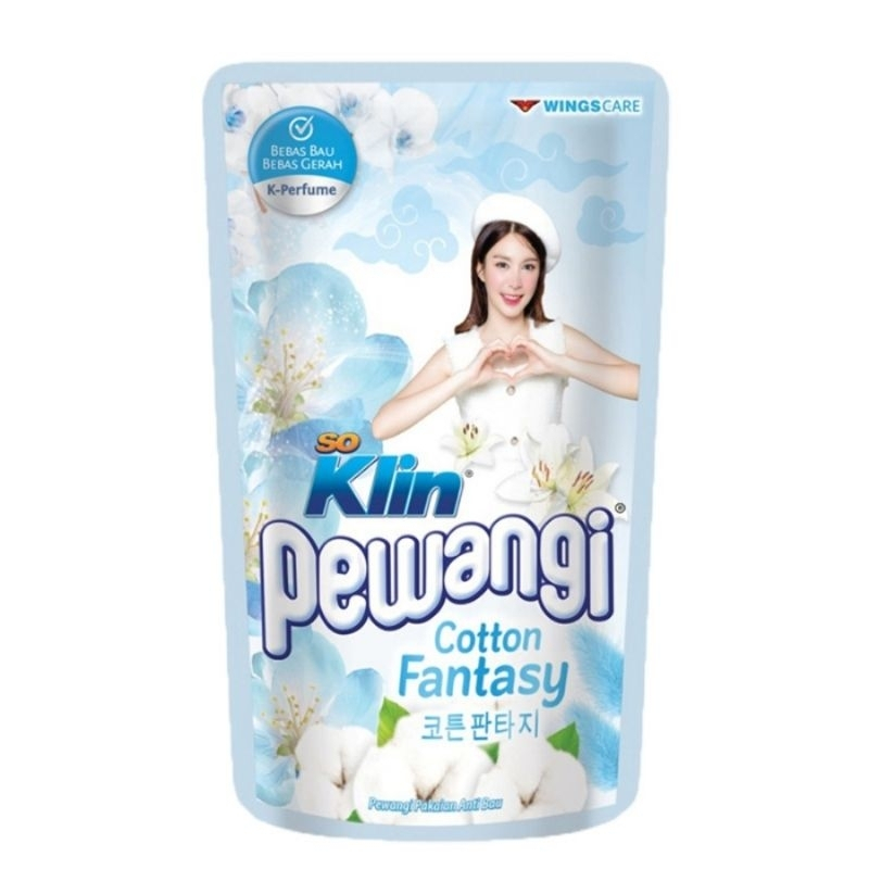 So Klin Pewangi Pakaian Double Perfume 800 mL Soklin wings Care