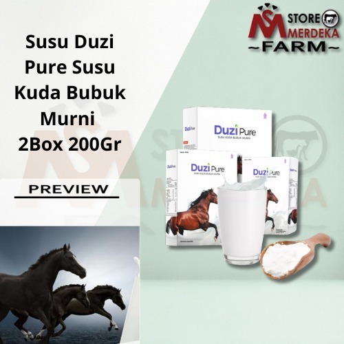 

Promo 2Box Duzi Pure Susu Kuda Murni Bubuk Original