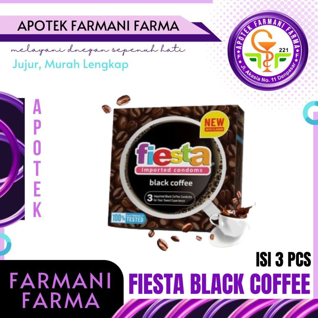 Fiesta Black Coffee Kondom / Kondom Fiesta Kopi