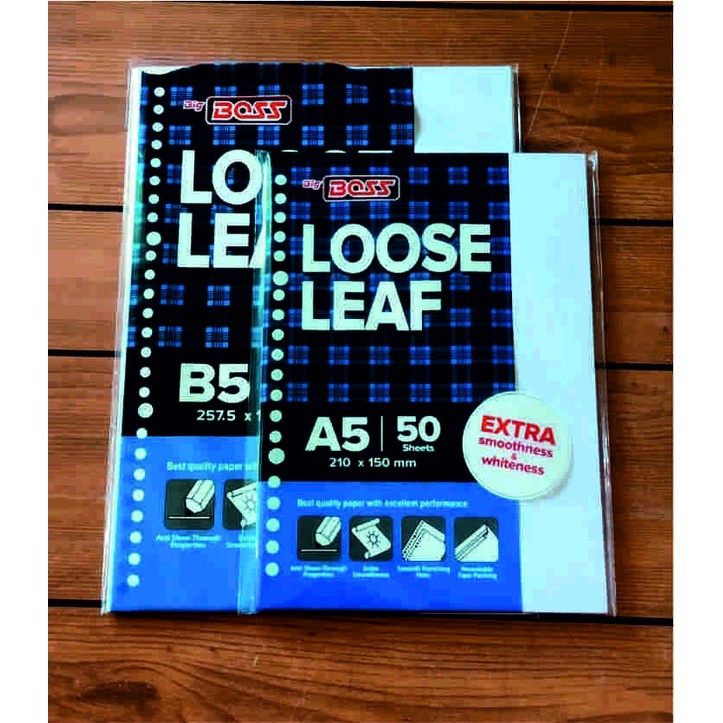 

PRINT KERTAS BINDER LOOSE LEAF A5 & B5 / print binder / binder a5 / binder b5 / 20 hole / 26 hole