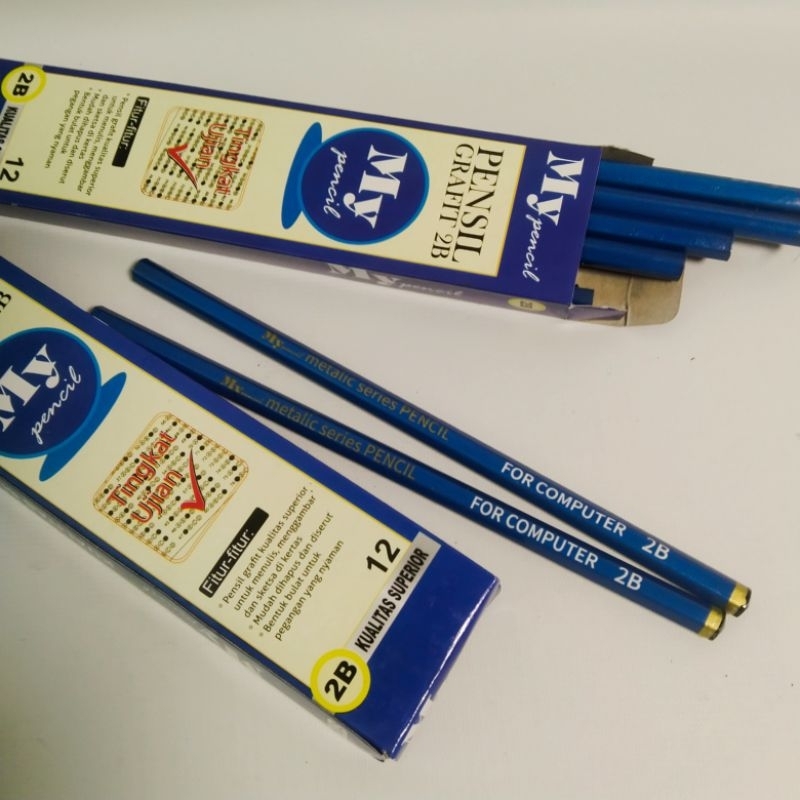 

MyPensil Grafit Isi 12 Pcs/Pensil 2B || Kualitas Superior