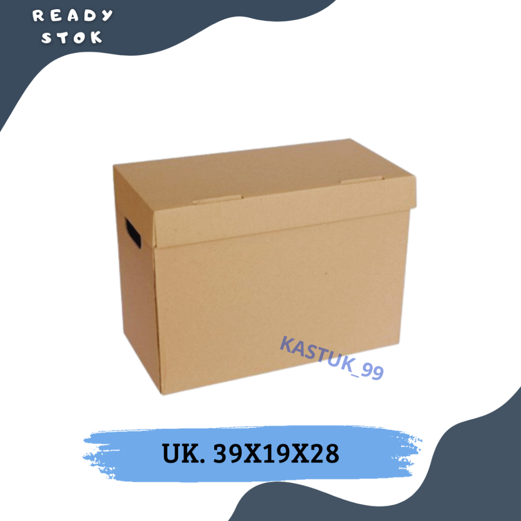 

Kardus File / Box File 38 X 19 X28 / File Box / Arsip Box
