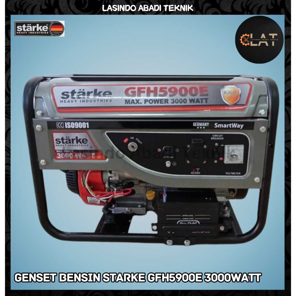 Genset 3000 watt Starke GFH 5900 E GFH5900e ELEKTRIK STARTER TERBAIK