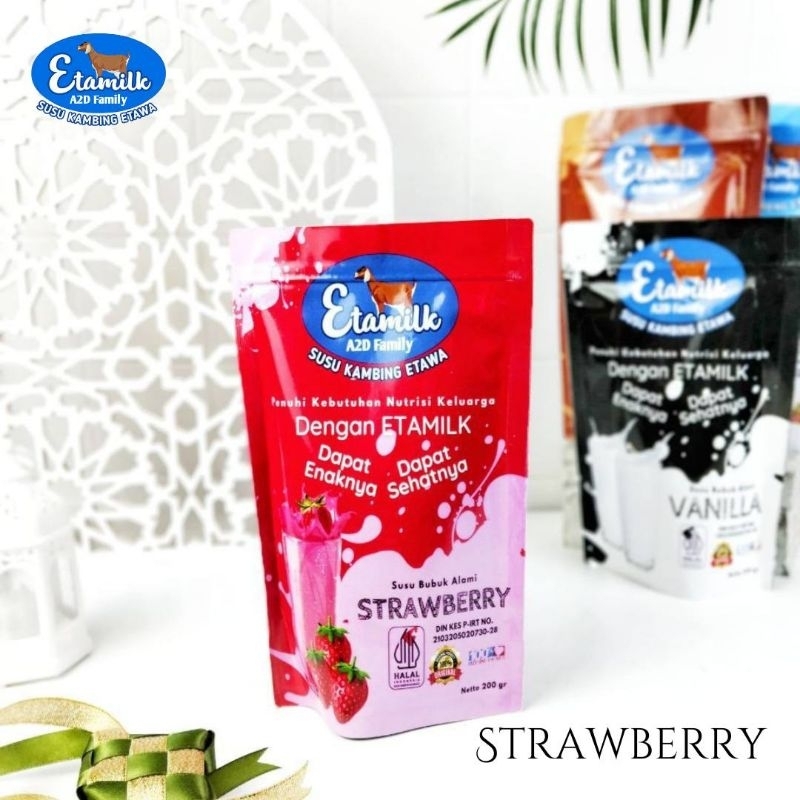 

Etamilk A2D Family Varian Strawberry (Susu Kambing Etawa Bubuk)
